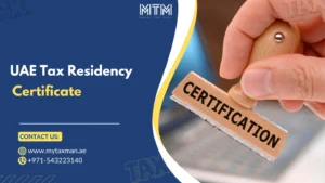 UAE Tax Residency Certificate My Taxman